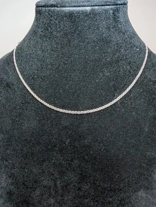 Solid 925 Sterling Silver 2.0mm 18” Flat Mariner Necklace - Picture 1 of 4