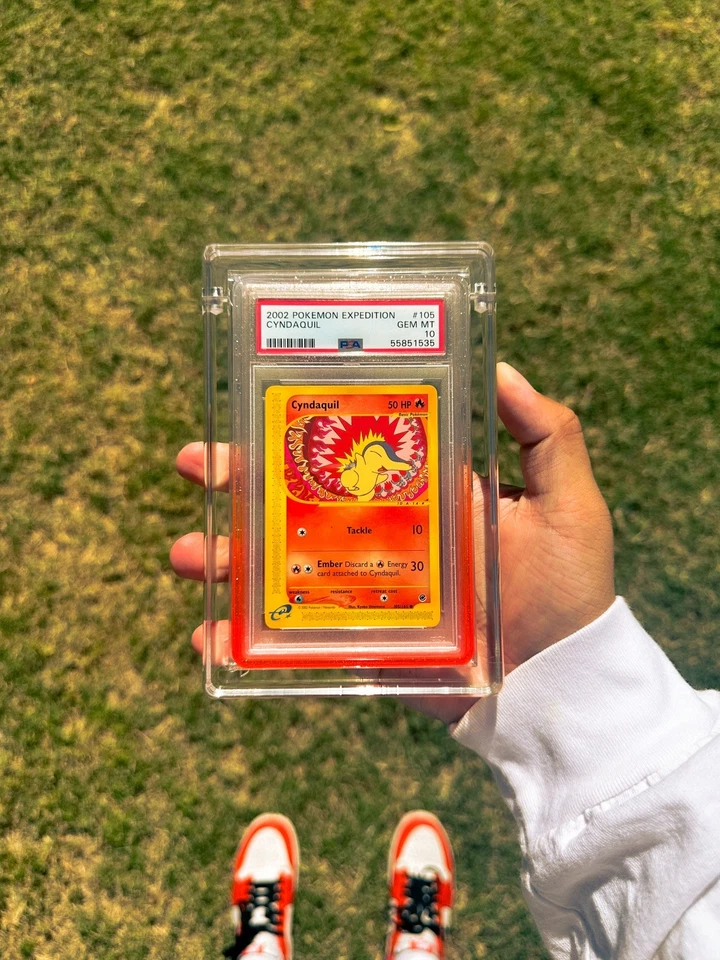 PSA 10 Cyndaquil 105/165 Expedition 2002 WOTC E Series Graded Pokemon TCG - Image 1 of 1