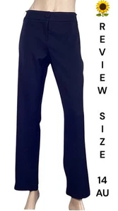 🌻REVIEW BLACK WORK TROUSER PANTS SIZE 14 AU - Bild 1 von 9