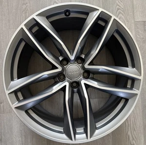 Audi A8 A7 S7 14 15 16 17 18 58981 aluminum OEM wheel rim 20 x 9 CnC Med Char - Picture 1 of 7