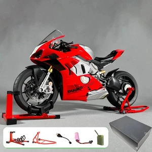Diecast Spray 1:6 Ducati V4 Motorrad Alu Modell Sammlung Miniatur Voiture - Bild 1 von 8