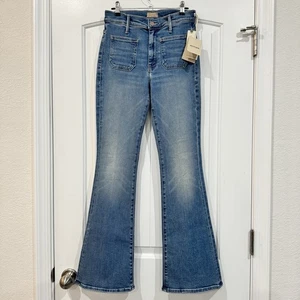 Mother Jeans The Weekender Patch Pocket Flare Leg Jeans Poppin Wheelies Gr. 27  - Bild 1 von 6