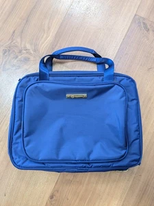 Joy Mangano Eco Luxe World Traveler Light & Chic Kulturbeutel Blau Neu ohne Etikett - Bild 1 von 10