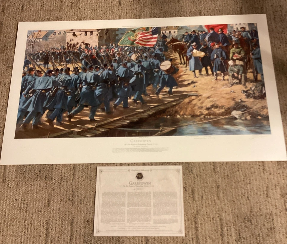 Don Troiani “Garryowen” Civil War Signed & Numbered Lithograph Print W/ COA 37”  - Image 1 of 4