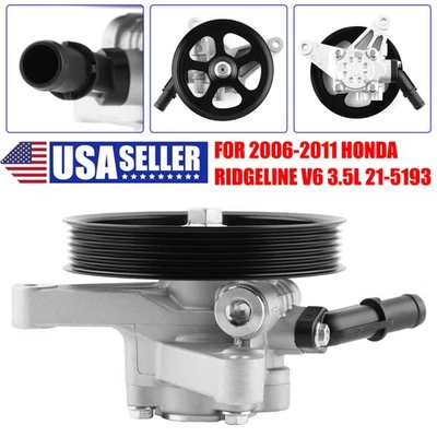 Power Steering Pump For 2006-2011 Honda Ridgeline 21-5193 56110-RJE-A01 20062011 - Image 1 of 4