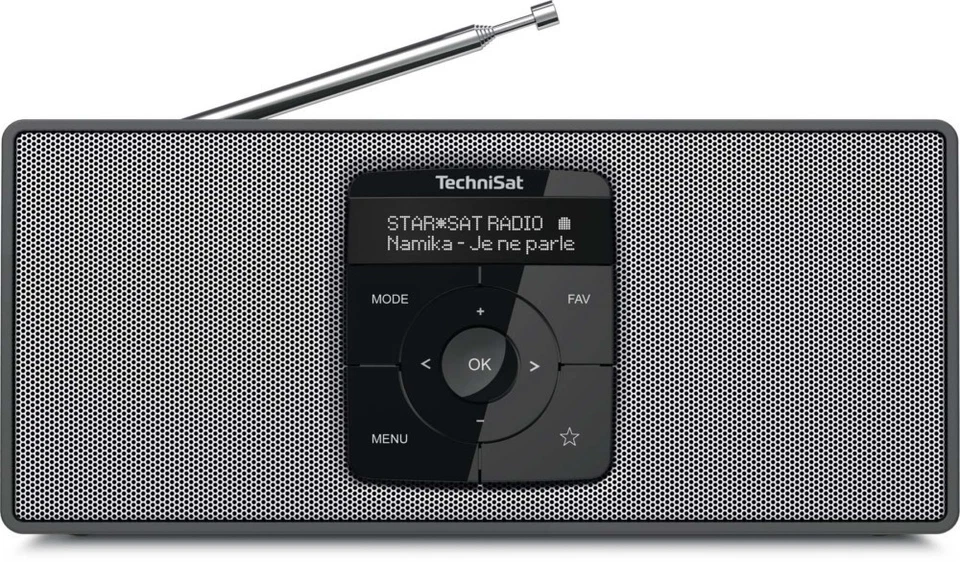 TechniSat 0000/3911 Portables DAB UKW Bluetooth Radio - Schwarz/Grau