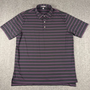 Peter Millar Poloshirt Herren 2XL grau lila Sommer Komfort Golf Performance - Bild 1 von 7