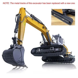 1/14 Scale 945 Metal Hydraulic RC Tracked Excavator Earth Digger w/ Bucket Arms - Picture 1 of 16