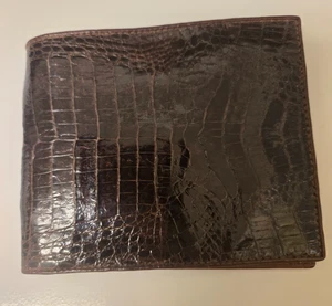 Portafoglio in pelle di coccodrillo garanzia - Foto 1 di 8