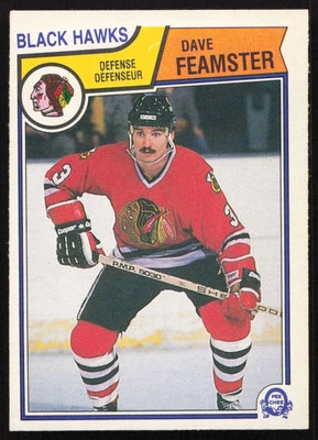 1983-84 O-Pee-Chee #100 Dave Feamster Chicago Blackhawks VG-VGEX - Image 1 of 2