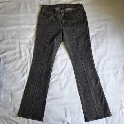Pantalones de mezclilla ajustados Suzanne de colección Lucky Brand negros lavados oscuros para mujer 6/28 hechos en EE. UU. Foto 1 de 4