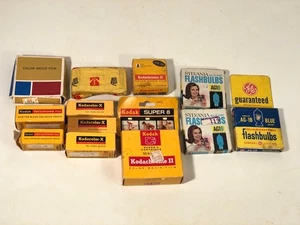 Kodachrome Kodacolor Verichrome Pan Vintage Kodak Film, Flashbulbs Lot Of 11 USA - Picture 1 of 12