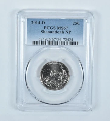 2014-D Washington Quarter ATB Shenandoah MS67 PCGS - Image 1 of 4