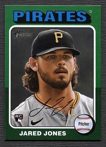 RC 2024 Topps Heritage Green Border #675 Jared Jones - Imagen 1 de 2