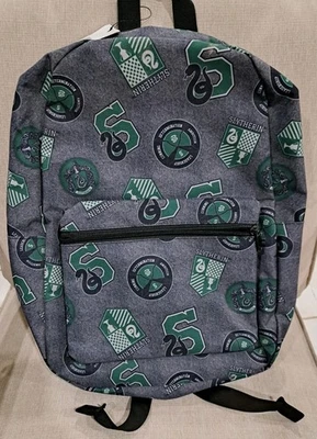 Mochila HARRY POTTER Slytherin Grande 17" Nueva con Etiquetas  Foto 1 de 4
