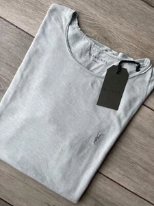 ALL SAINTS CLOUD BLUE "DIFFER / HENNING" CREW T-SHIRT TOP - XS - NEW & TAGS - Picture 1 of 10
