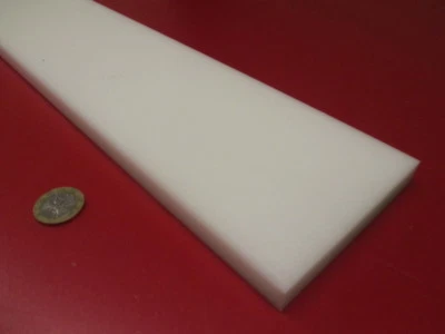 Delrin Acetal Bar 1/2" (.500") Thick x 4.00" Wide x 48" Long White - Image 1 of 4