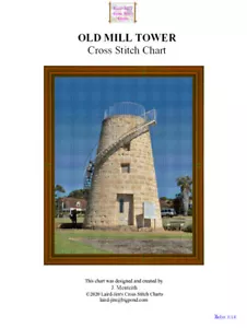 OLD MILL TOWER - cross stitch chart - Picture 1 of 2