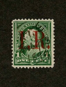 US Revenue 1898 R154 Documentary Tax 1c Green Benjamin Franklin VF Used - Picture 1 of 2