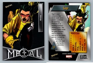 SAGE #57 - 2020 Marvel X-Men Metal Universe schwarz epack exklusiv - Bild 1 von 1