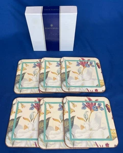Pimpernel Williamsburg Magnolia Coaster Set de 6 Caja Original 4" Cuadrada Floral - Imagen 1 de 10