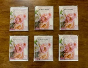 48 BRAUTDUSCHE Karten Einladungen Hochzeit Tee PUNZE Duschumschlag 6 PACKUNGEN - Bild 1 von 5