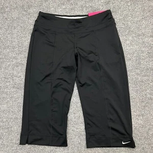 Nike Dri-Fit Women's Capri Leggings Pants Size Small Black Running Yoga NWT - Picture 1 of 11