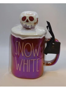 Tazza Mela Veleno Iridescente Rosso Biancaneve con Topper Disney ~ Halloween - Foto 1 di 3