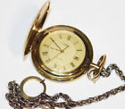 Vintage MCM Colibri Pocket Watch Gold Dial & French Case #1272-030 6 Jewel Mvmt