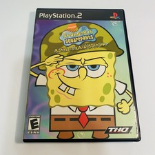 Ps2 SpongeBob SquarePants Battle for Bikini Bottom PlayStation 2 2003 W/ Manual