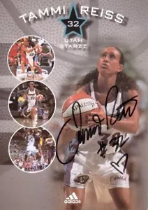 TAMMI REISS Utah Starzz Autograph Auto Adidas Promo 5 x 7 Card WNBA M193 - Bild 1 von 2