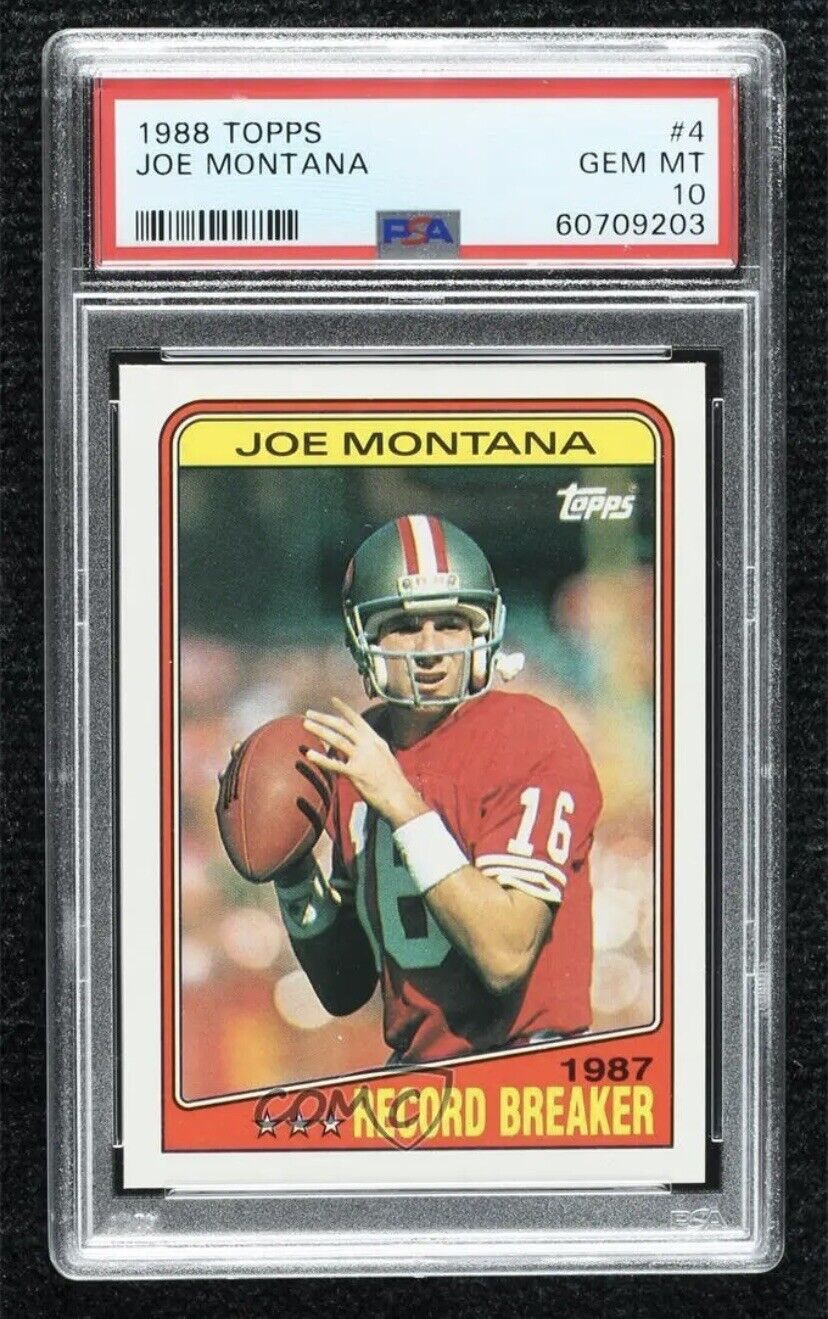 1988 Topps Joe Montana #4 PSA 10 GEM MT HOF