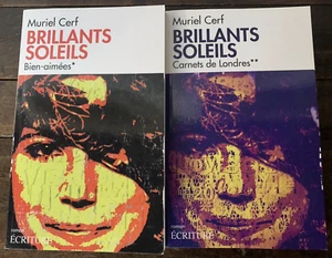 MURIEL CERF  BRILLANTS SOLEILS Ecriture 2016 2 volumes complet - Bild 1 von 3