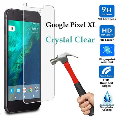 Premium Tempered Glass 9H phone screen protector for Google Pixel XL Front - Image 1 of 3