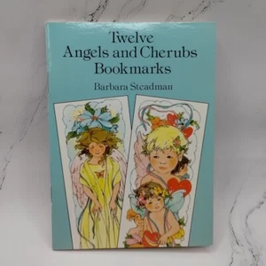 Vtg Dover Book Of Twelve Angels & Cherubs Bookmarks Barbara Steadman  - Picture 1 of 11