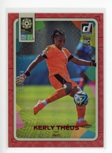 2023 DONRUSS FIFA WOMENS WORLD CUP KERLY THEUS RC #75 HAITI RED #186/299 - Picture 1 of 2