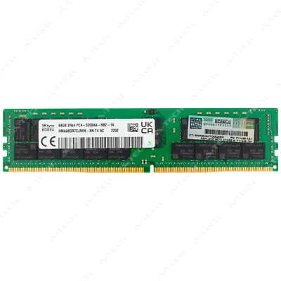 HP 64GB DDR4 RDIMM P07650-H21 P07650-B21 P20504-001 P11446-1A1 HPE Memory RAM 1x - Image 1 of 2