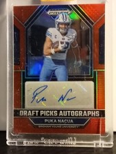 PUKA NACUA RC AUTO /199 RED 2023 Prizm Draft Picks Autographs - Los Angeles Rams