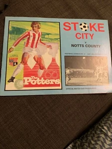 Stoke City V Notts County 1978 Match Programme - Picture 1 of 2