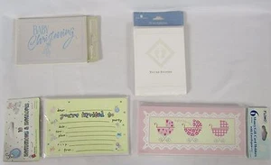 Lot of 4 Packs of Various Baby Invitations & Money Holders Shower Christening - Picture 1 of 9