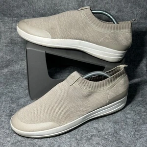 Fitflop Uberknit Sneakers - Womens Size 10 - Slip On Tan Shoes - Picture 1 of 9