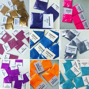 MICA POWDER - 60 COLOURS - soap candle polymer resin cosmetic craft paint