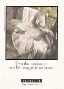 1991 Vassarette Werbung - Wenn Sie denken, Crushes sind nur für Jugendliche, ist dies nichts für Sie  - Bild 1 von 1