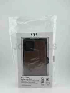 Sena WalletBook Classic + Displayschutzfolie (braun) Wallet Case für iPhone 11 Pro - Bild 1 von 6