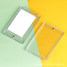 Strong Magnetic 35PT UV Card Holders Acrylic Clear Protective Case Card Sleeves