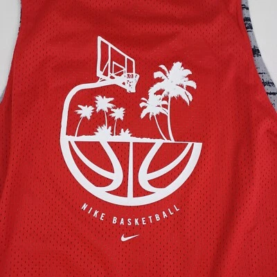 Nike сетки баскетбол Джерси двусторонний красный черный серый DV9606 010 мужской размер большой - Изображение 1 из 4