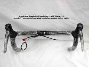 NEW Shimano Claris ST-R2000 2x8 spd STI combo shifters and Specialized dropbars - Picture 1 of 2