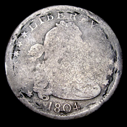 1804 Draped Bust Quarter RARE ---- Nice US Key Date Coin ---- #CB743 Cover