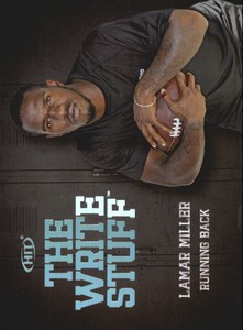 2012 SAGE HIT Write Stuff #WS16 Lamar Miller 
