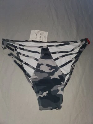 Headrush Bathing Suit/Bikini Bottoms Camoflauge Gray/Black Women's Size M - Image 1 of 4